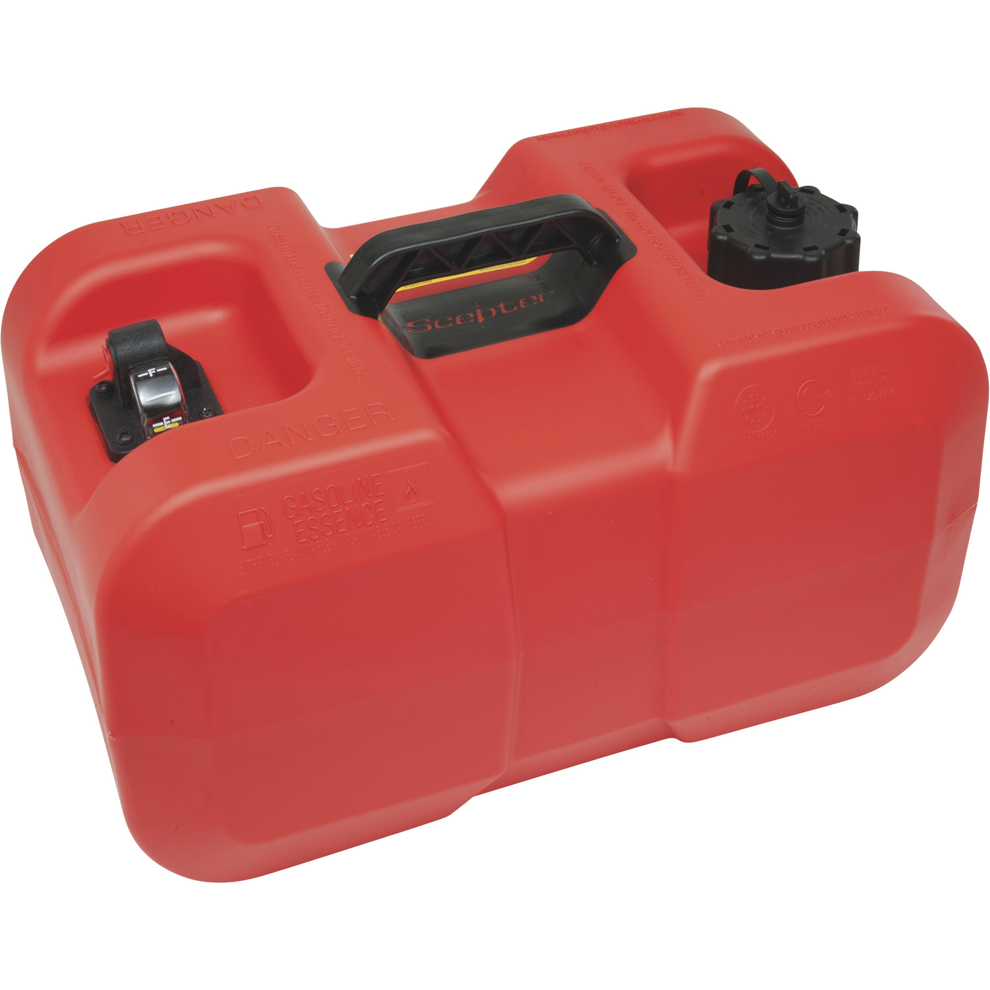 Scepter Marine Under-Seat Portable Fuel Tank, 6-Gallon, EPA-Compliant, Model# 10511